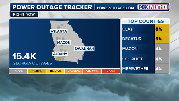 Georgia power outages on the rise as snow, frigid air blast the state