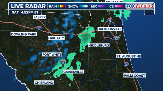 Sunshine State snow globe: flurries possible as arctic blast shivers Jacksonville and Gainesville
