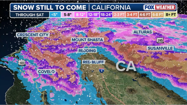 Sierra Nevada faces historic snow; more than 8 feet possible