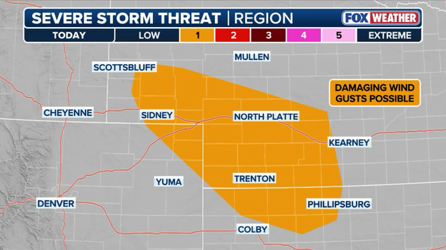 Storms bring damaging wind threat to Central Plains through this evening