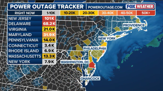 Power outages skyrocket as blizzard blasts millions