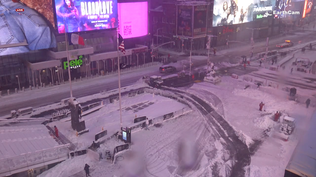 New York City records most snow in 5 years as blizzard paralyzes the region