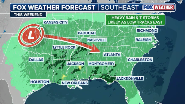 1,000-mile storm to slam the South with damaging gusts and flooding rains