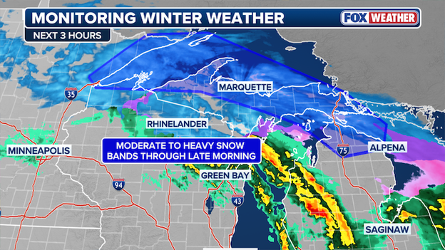 Heavy snow and whiteouts hammer Michigan’s UP as winter storm intensifies