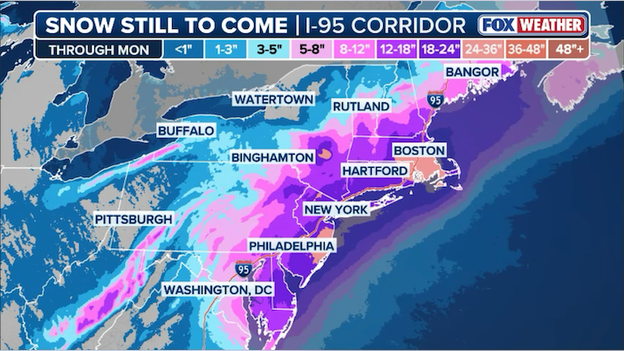 Snow totals locked in: 2 to 3 feet of snow forecast for New England