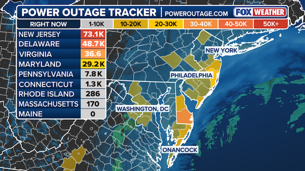 Outages surge past 200,000 as impacts of paralyzes nor'easter blasts the Northeast