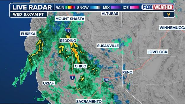 First major storm of February moving through California right now
