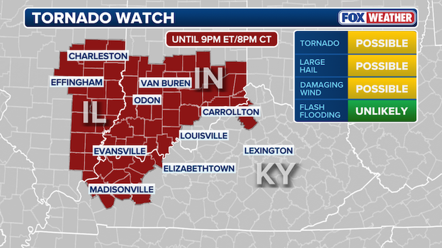 Tornado Watch canceled for Louisville and Lexington, KY