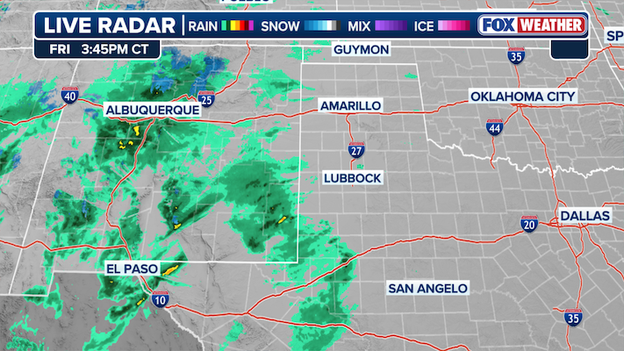 Rain making it's way into the Lone Star State