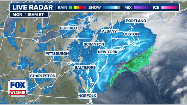 It's official: Nor'easter strengthens into 'bomb cyclone' as pressure plummets