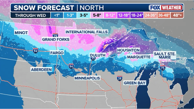 Wildfires threaten the Plains while the Upper Midwest braces for a blizzard