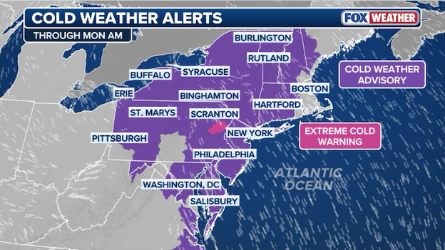 More than 60 million Americans under cold weather alerts