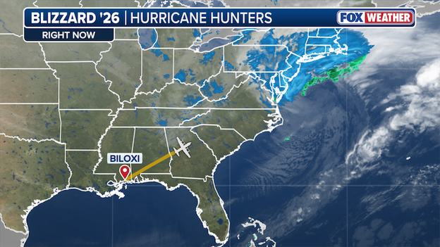 Hurricane Hunters depart for bombing nor'easter hammering the Northeast