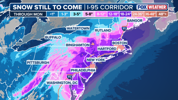 Latest snow totals from the FOX Forecast Center