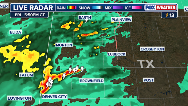 Live Radar: Lightning strikes appearing near Texas New Mexico border area