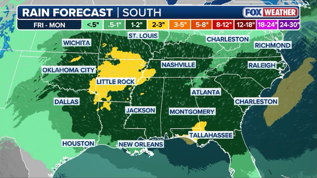 Latest rain forecast targets southern drought zones