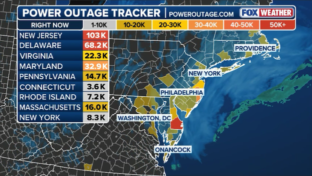 Outages top 250,000 as monster blizzard overwhelms Northeast power grid