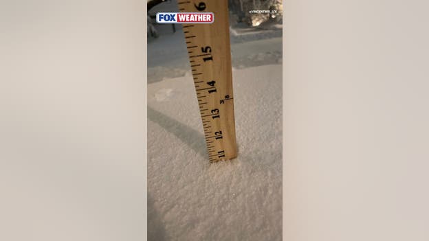 More than 10 inches of snow observed in Sea Cliff, New York on Long Island