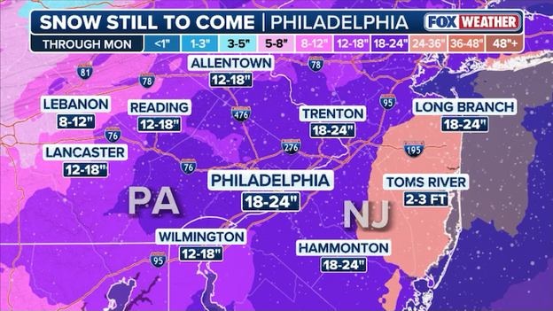Philly under rare Blizzard Warning for the first time in a decade