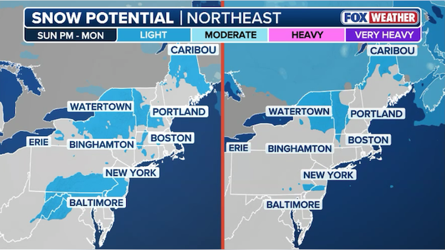 Missed connection: Valentine's storm stays south, sparing D.C. and NYC from heavy snow