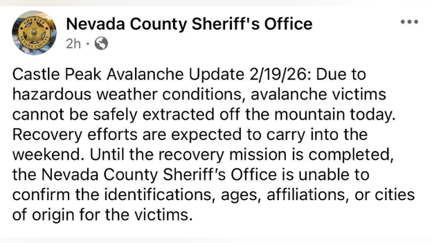 Recovery efforts for missing skier expected to carry into the weekend