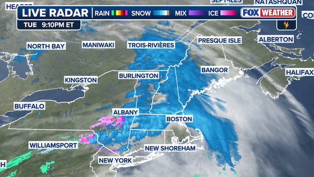 Winter storm taking hold in the Northeast packing snow and ice