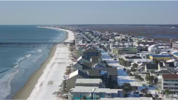 The Grand Strand gets a frosting as Myrtle Beach trades sandcastles for snowmen