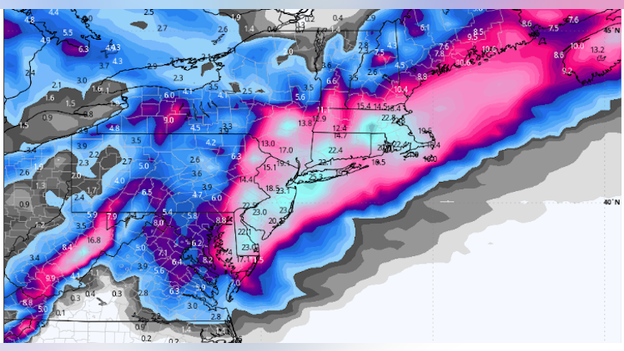 Analysis: Tracking the 'jackpot zones' for this weekend’s bomb blizzard