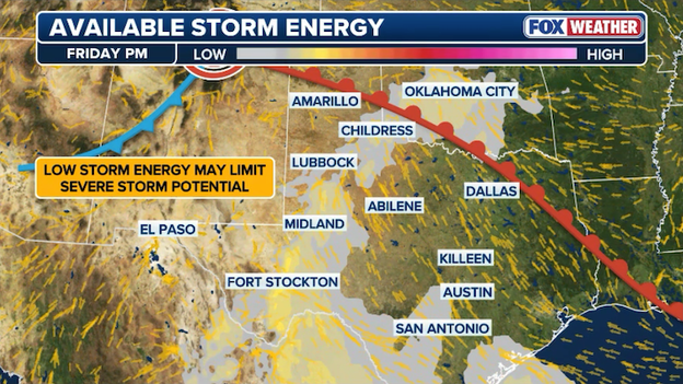 Analysis: Limited 'fuel' may keep severe storms at bay tonight