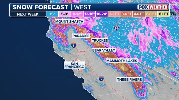 Sierra Nevada braces for "insane" 10-foot snow dump
