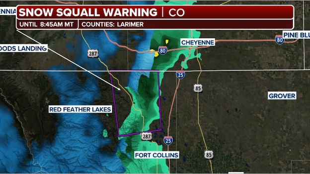 Snow squalls slam the West as dangerous storms charges east