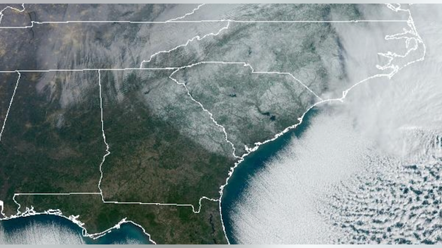 Stunning satellite image shows snow footprint across the Deep South