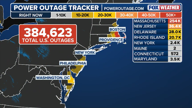 A cold morning in the dark: 384,000 still without power after historic blizzard