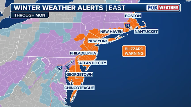 Nearly 35 million Americans under Blizzard Warnings this morning