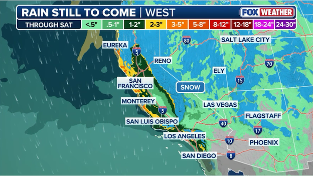 Southern California braces for more flooding; 8 feet of snow to bury Sierra