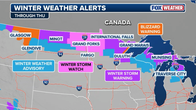 Dangerous blizzard to blast the Upper Midwest with heavy snow and intense winds