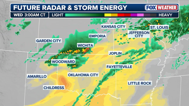 Timing the start of tonight's storm threat in the Central Plains