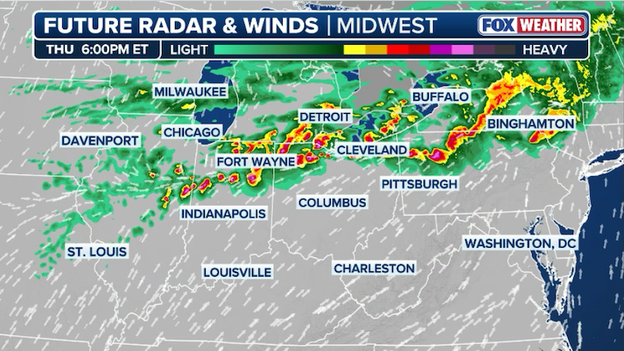 Hour-by-hour: When today’s severe weather threat peaks in the Midwest