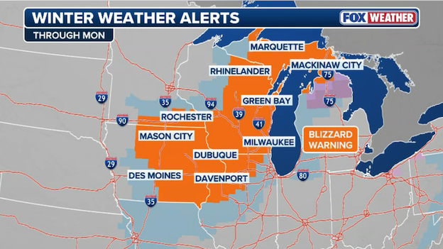 Milwaukee under first Blizzard Warning in 15 years as whiteout conditions paralyze the city