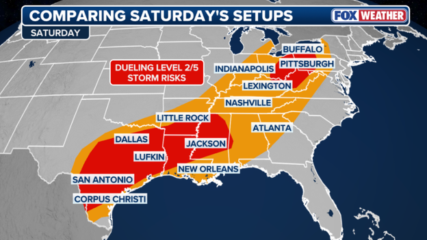 Severe storm threat continues today for over 100 million Americans after deadly tornadoes