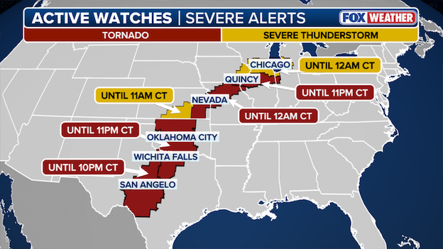 Intense storms erupting across the Midwest, Plains this evening