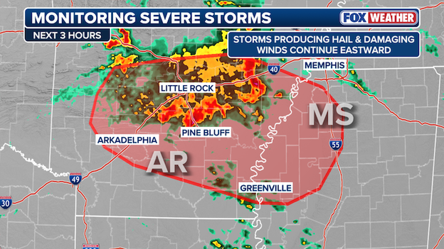 New Severe Thunderstorm Watch possible for Mississippi as Arkansas storms track east
