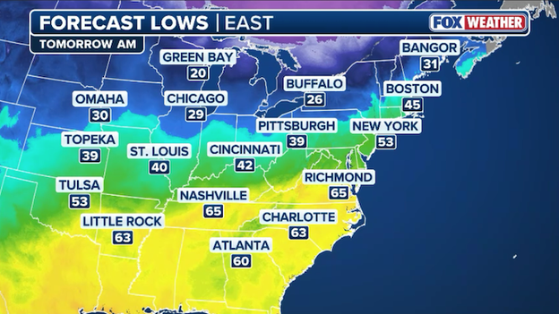 Midwest will wake up to a 'flashback freeze' Friday morning