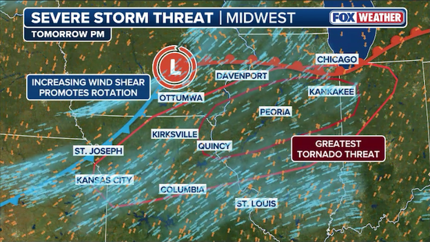 Analysis: Two corridors of concern identified for Tuesday’s severe weather threat