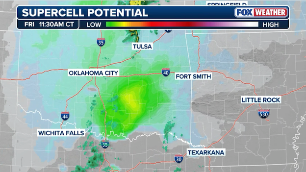 Oklahoma on alert as ingredients for rotating storms come together
