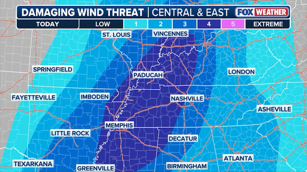 From Memphis to Indy: Destructive 70+ mph winds take aim at the Ohio Valley