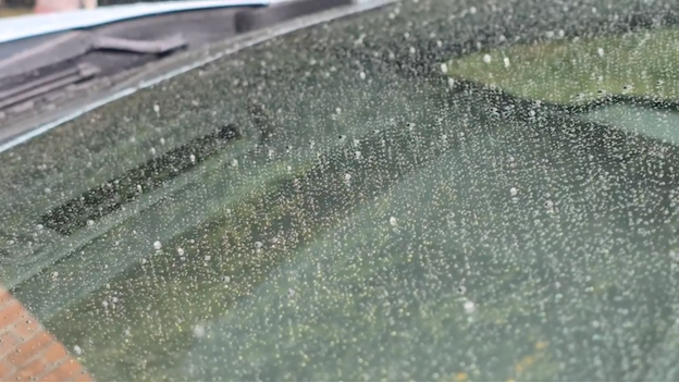 Sleet spotted across north Georgia as temperatures begin to plummet