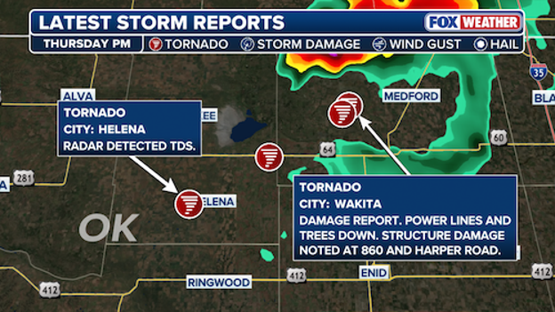 Damage reported as storms pass through Oklahoma