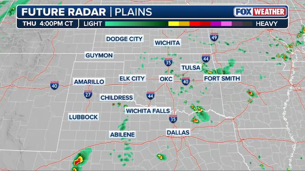 When dangerous storms will erupt over Oklahoma and Texas today