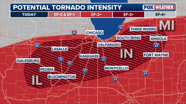 Dangerous evening ahead as tornado threat increases across Illinois and Indiana